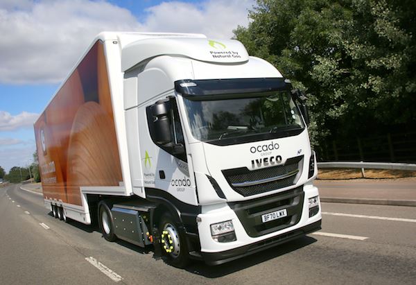Ocado delivers on a bid to drive down its tractor fleet emissions and costs with Stralis Natural Power